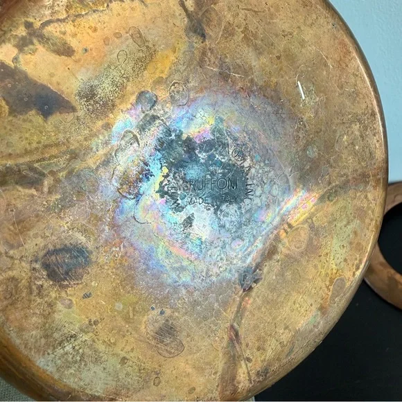 Williams Sonoma | Vintage Ruffoni Historia Copper Fondue Set With Forks Italian - Picture 4 of 7